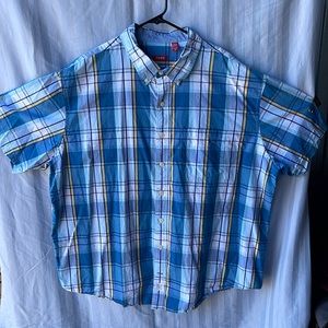 Blue, 100% cotton Izod shirt.  3XL